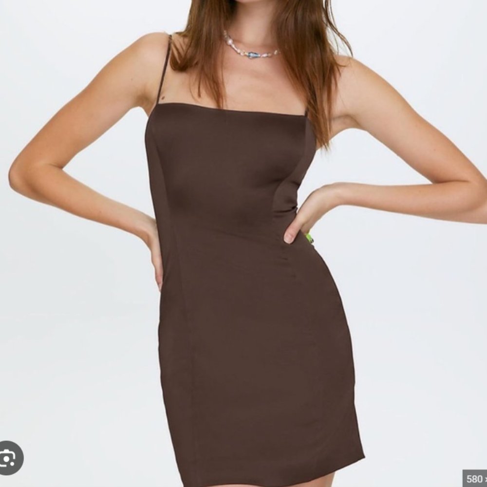 Aritzia Brown Mini Dress